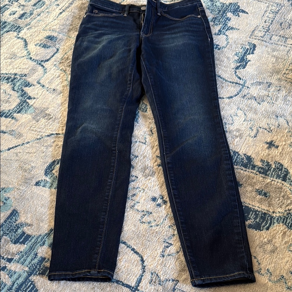 Athleta Blue Skinny Jeans with Rich Indigo Hue